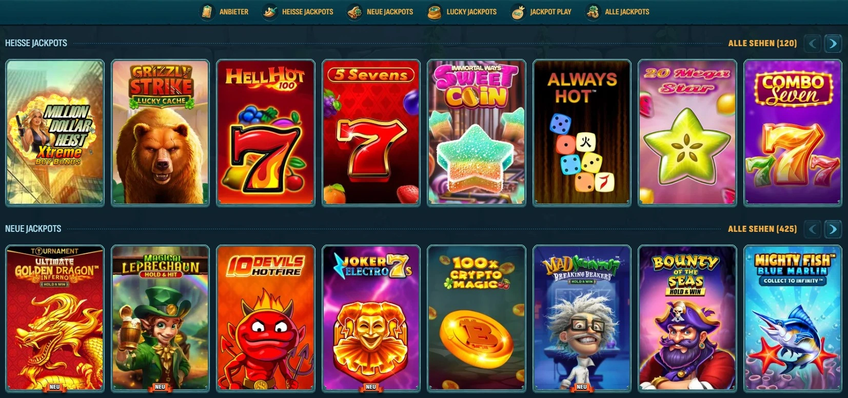 Hohe Gewinne mit Larabets Jackpot-Slots